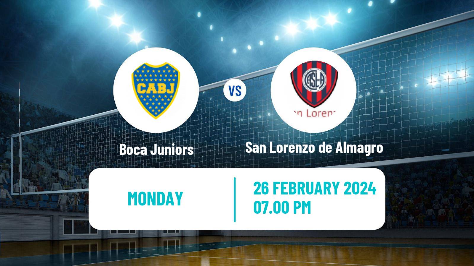 Volleyball Argentinian Liga Volleyball Women Boca Juniors - San Lorenzo de Almagro