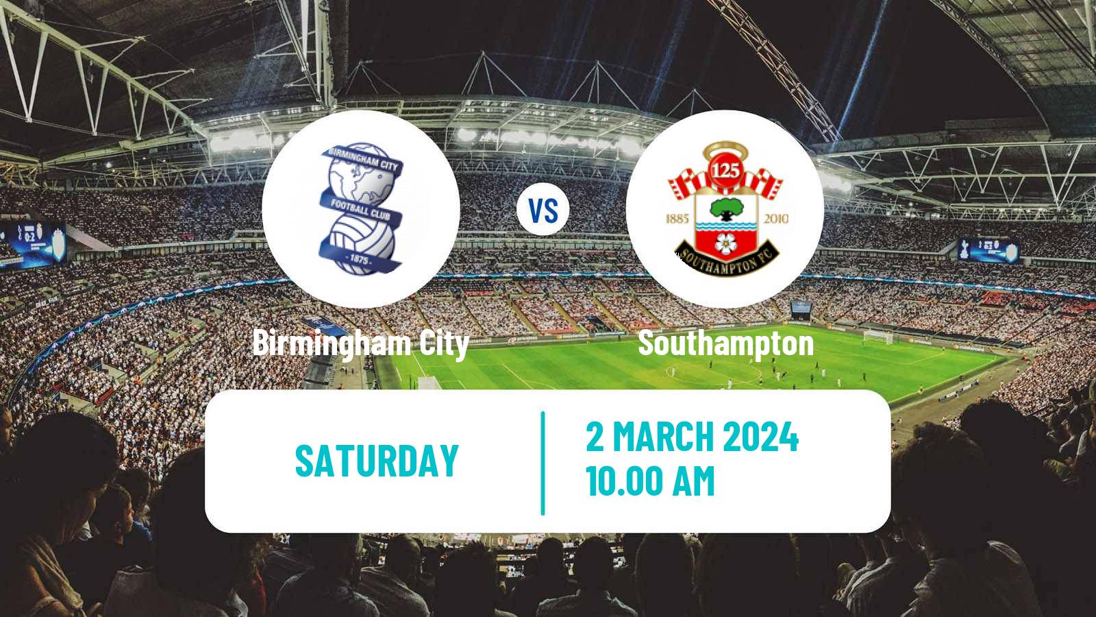 Soccer English League Championship Birmingham City - Southampton