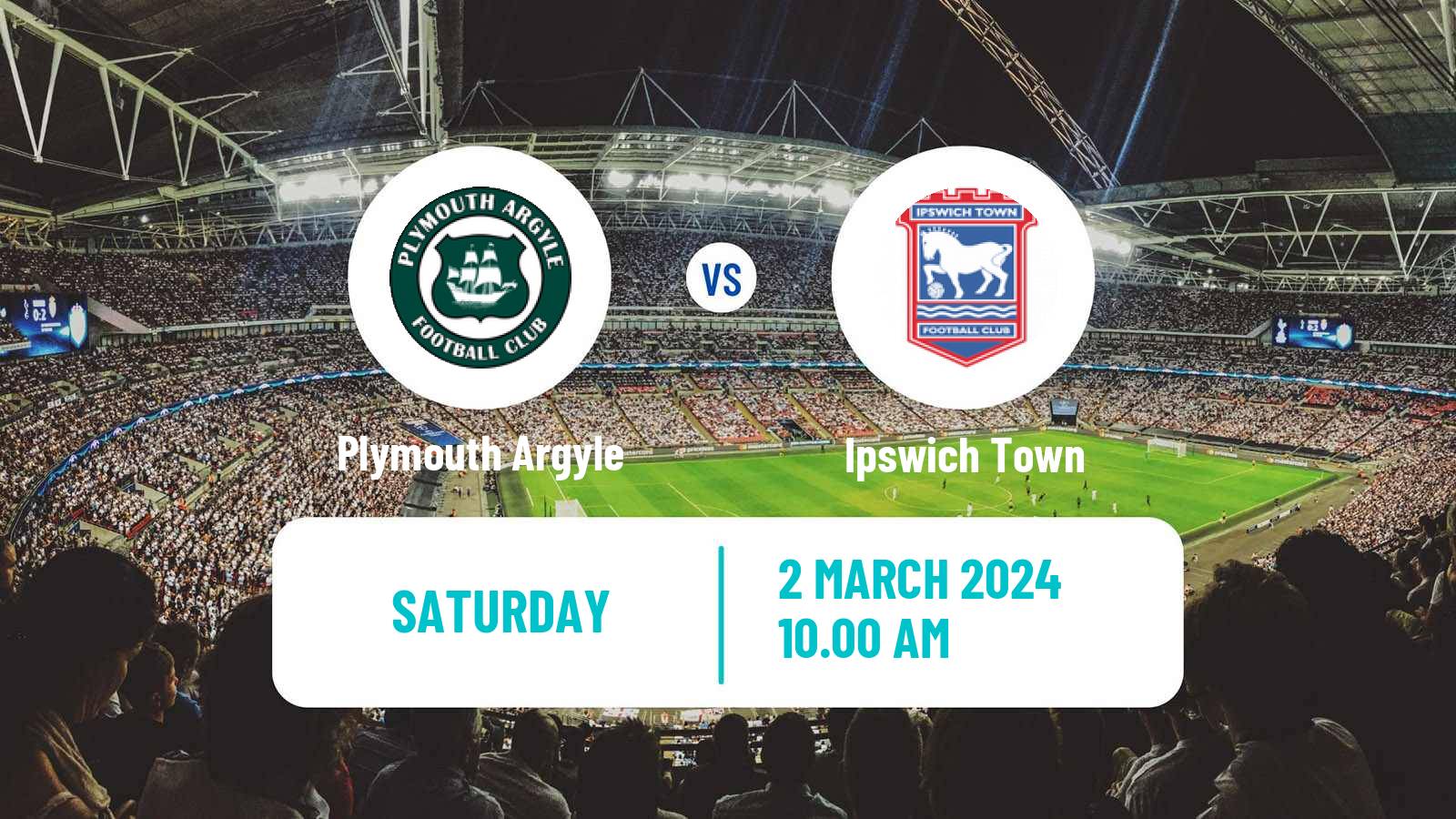 Soccer English League Championship Plymouth Argyle - Ipswich Town