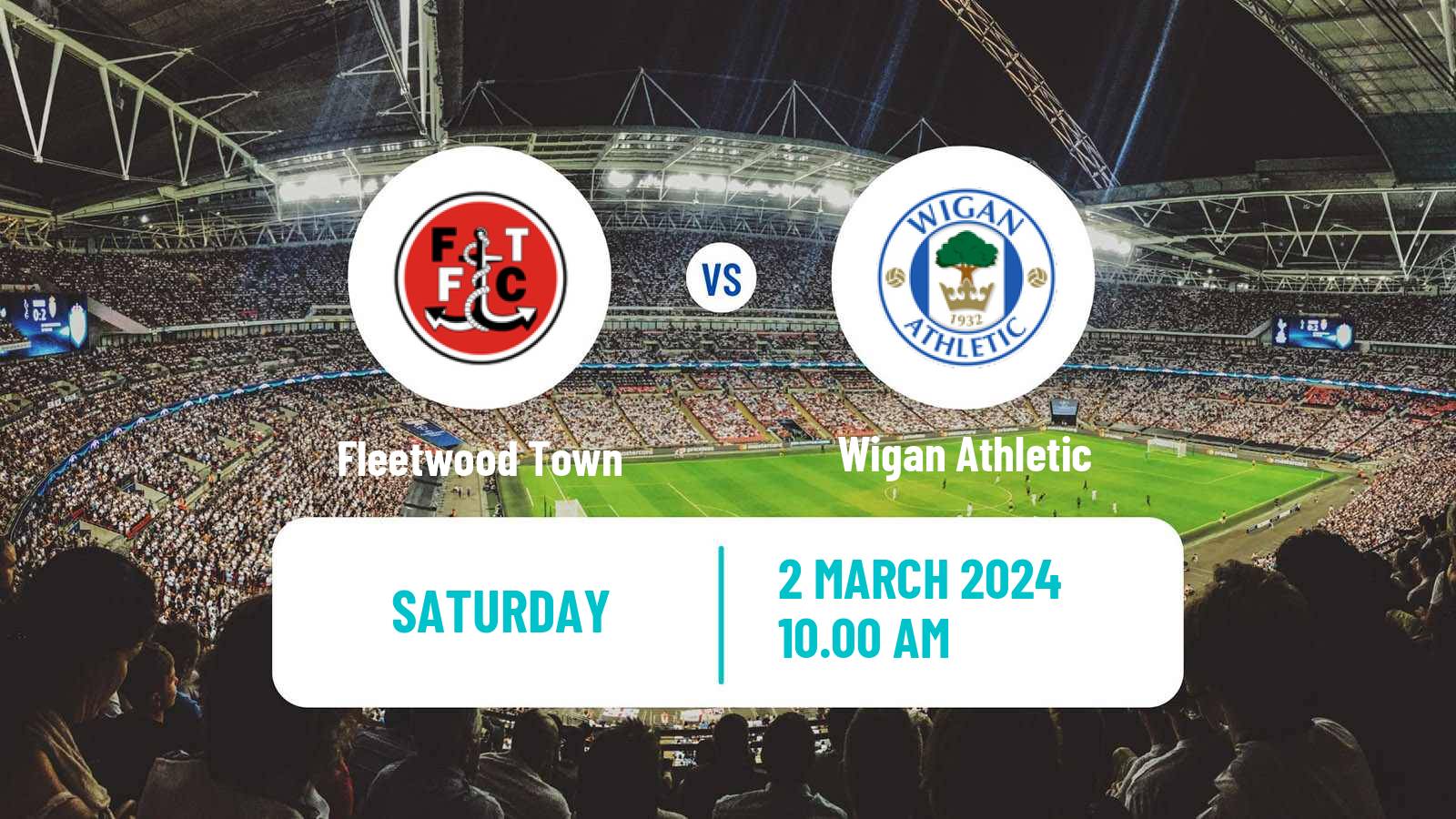 Soccer English League One Fleetwood Town - Wigan Athletic