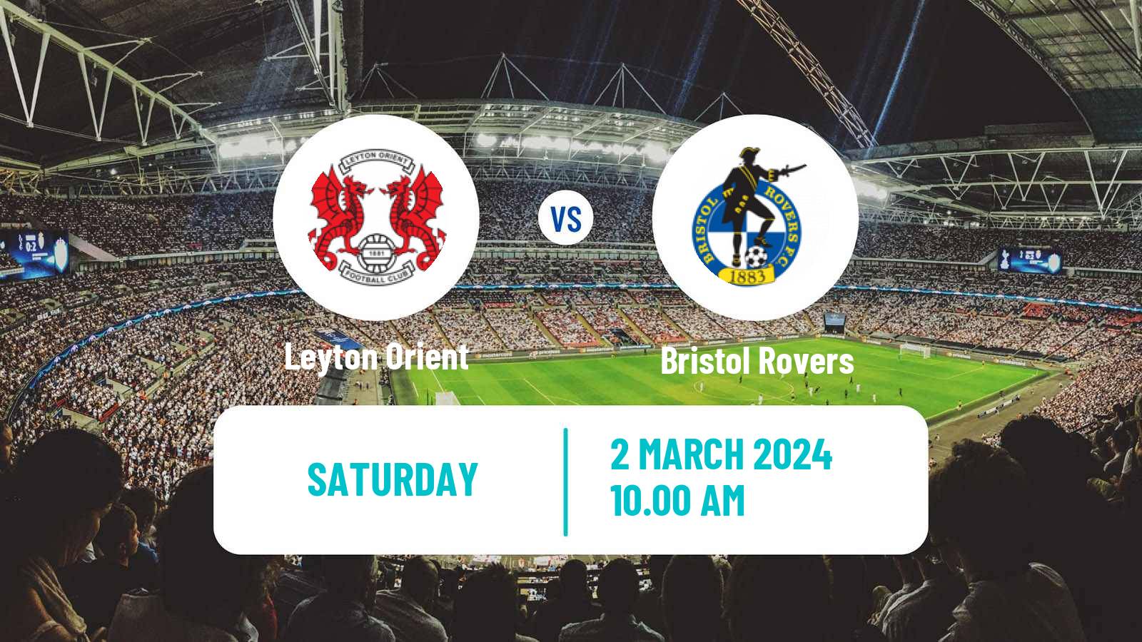 Soccer English League One Leyton Orient - Bristol Rovers