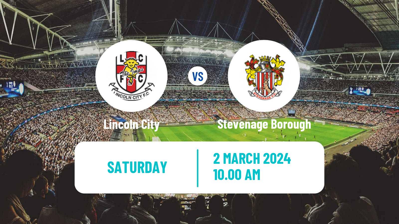 Soccer English League One Lincoln City - Stevenage Borough
