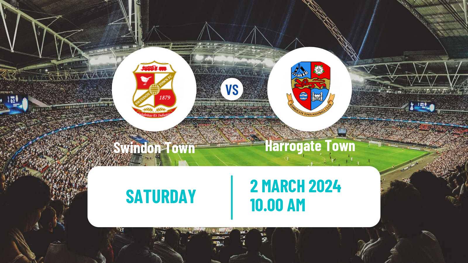 Soccer English League Two Swindon Town - Harrogate Town