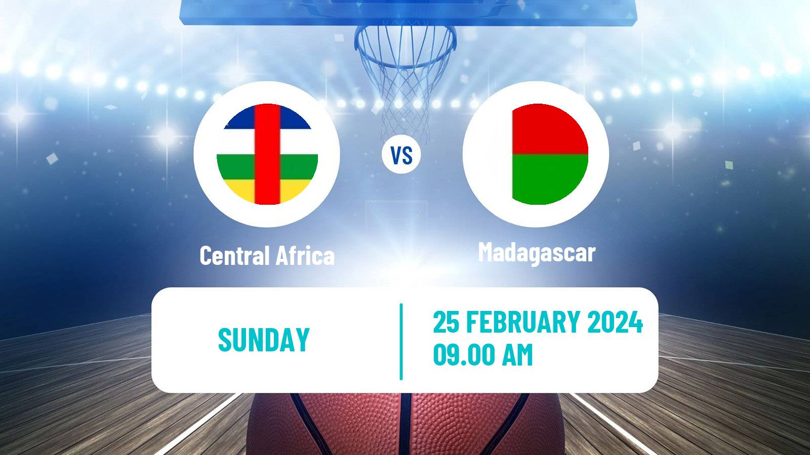Basketball African Championship Basketball Central Africa - Madagascar
