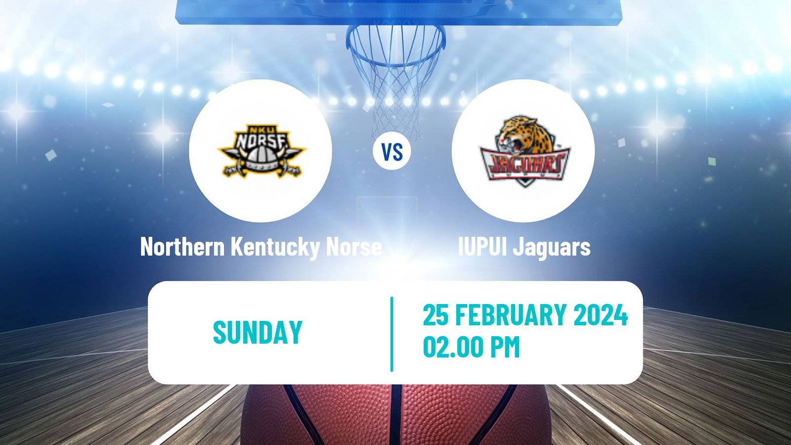 Basketball NCAA College Basketball Northern Kentucky Norse - IUPUI Jaguars