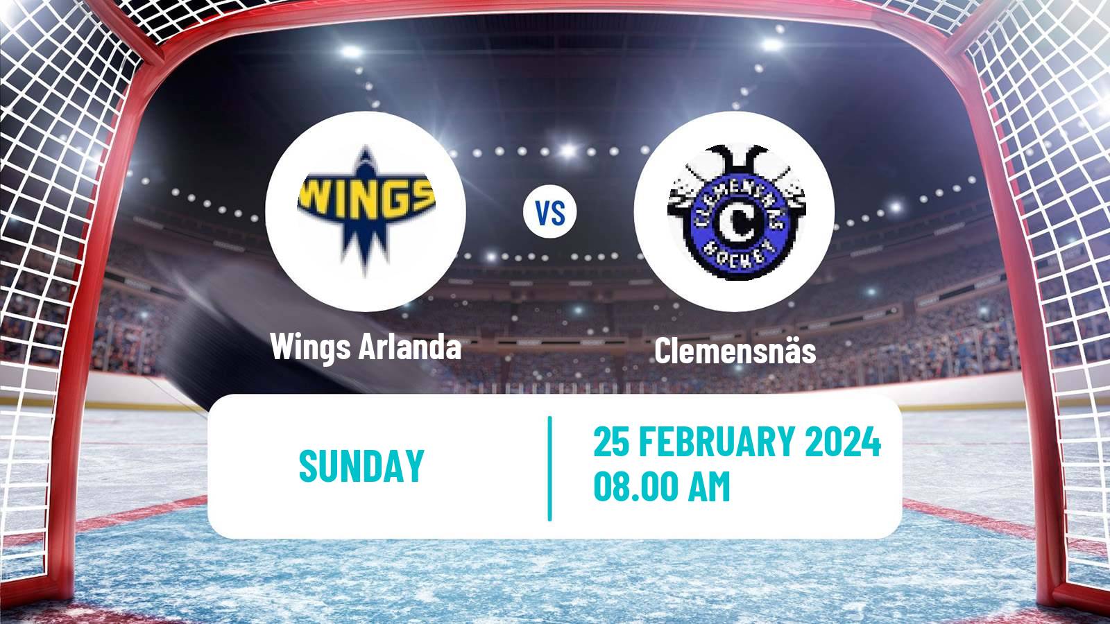 Hockey Swedish HockeyEttan Norra Var Wings Arlanda - Clemensnäs