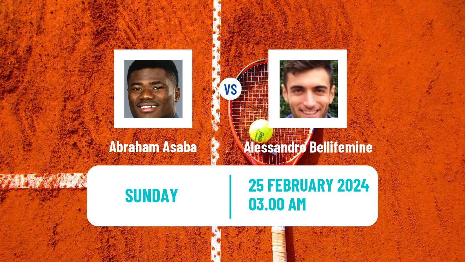 Tennis Kigali Challenger Men Abraham Asaba - Alessandro Bellifemine
