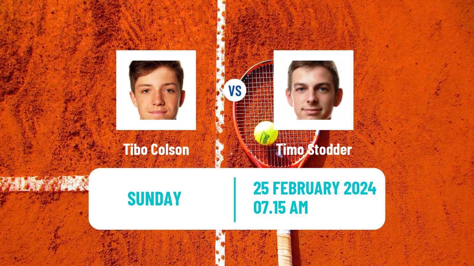 Tennis Lille Challenger Men Tibo Colson - Timo Stodder