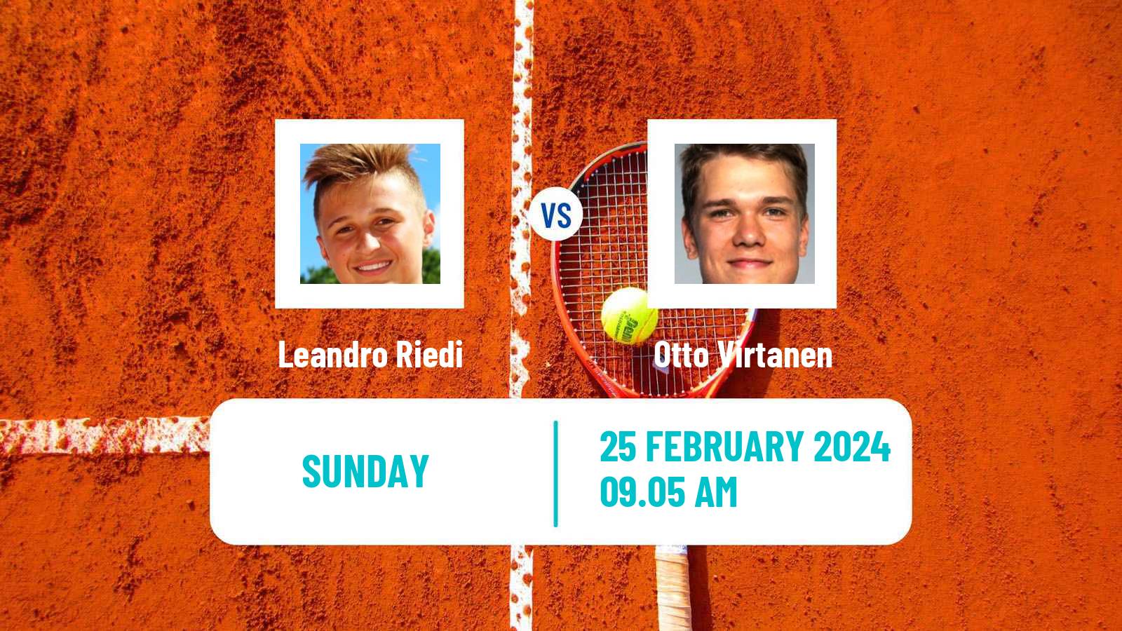 Tennis Pau Challenger Men Leandro Riedi - Otto Virtanen