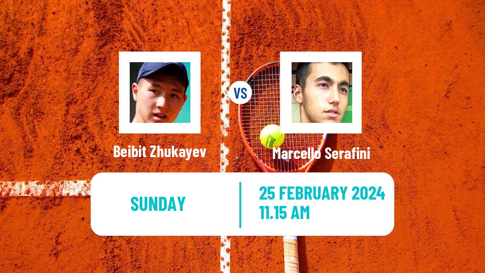 Tennis Lille Challenger Men Beibit Zhukayev - Marcello Serafini