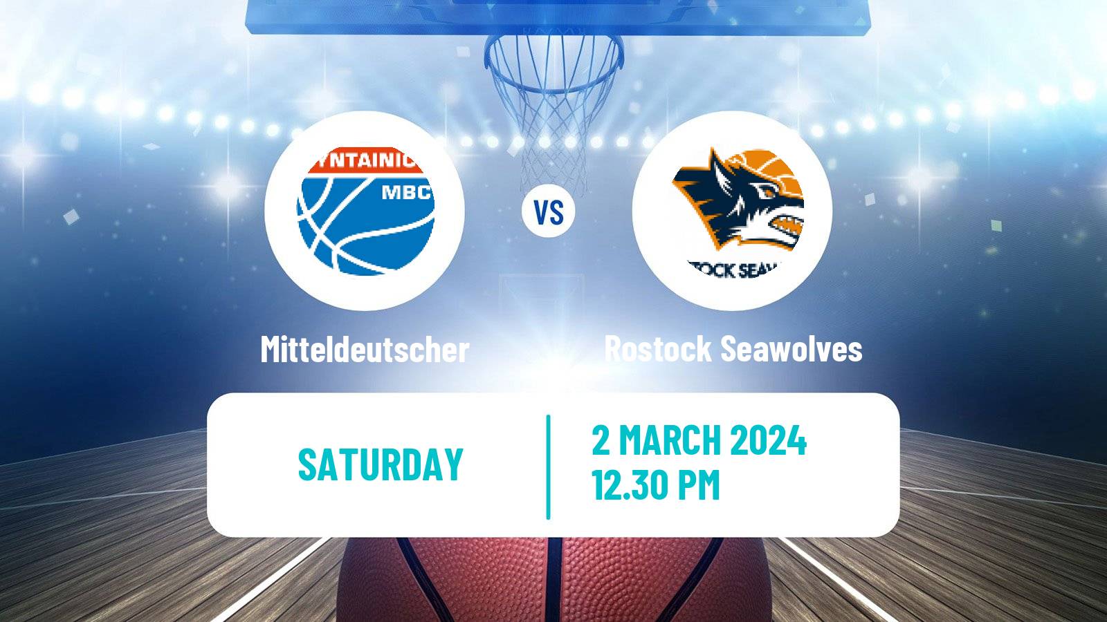 Basketball German BBL Mitteldeutscher - Rostock Seawolves