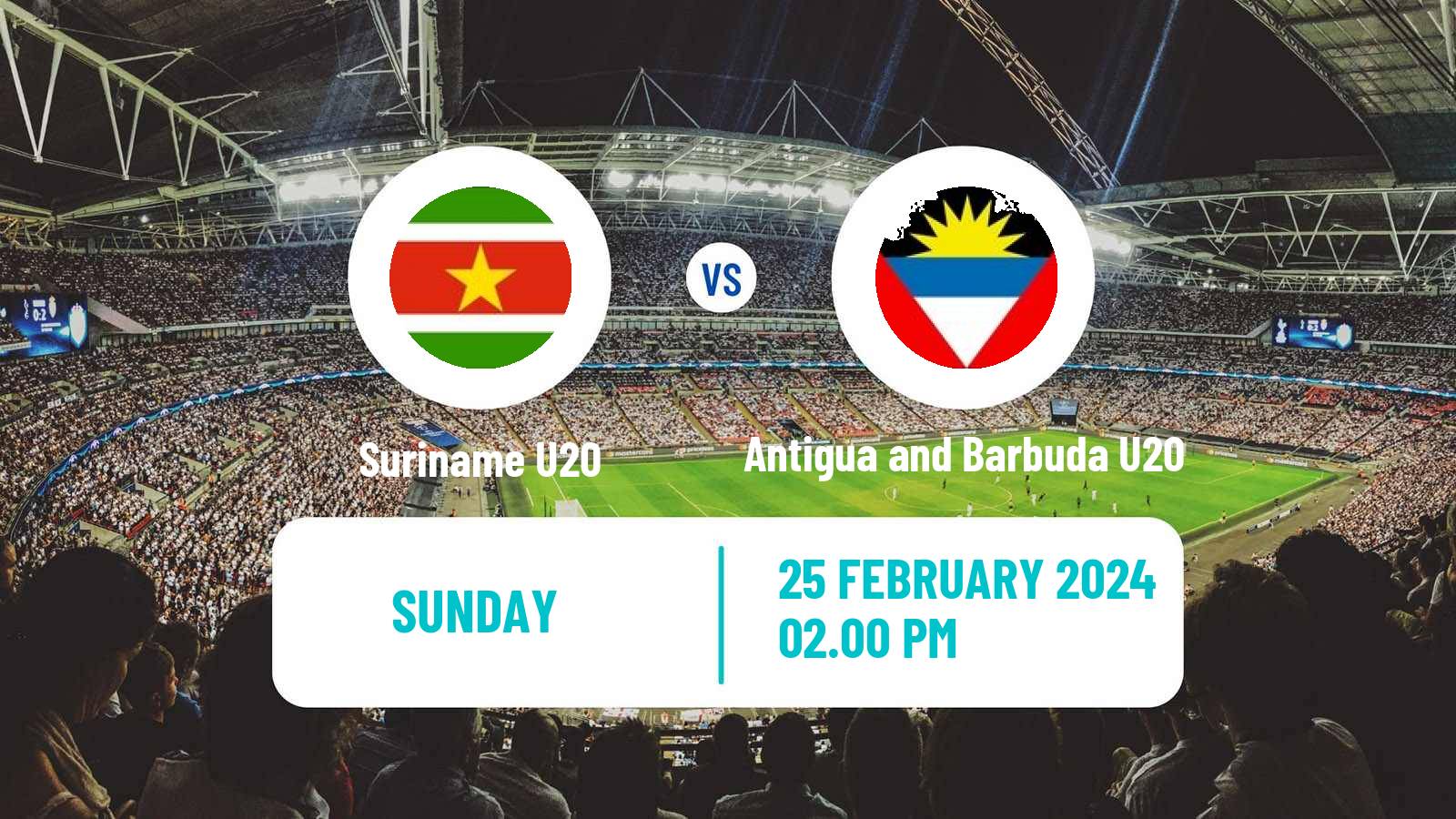 Soccer CONCACAF Championship U20 Suriname U20 - Antigua and Barbuda U20