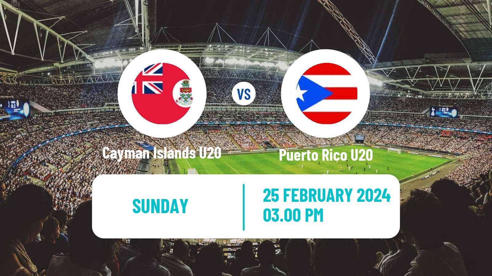 Soccer CONCACAF Championship U20 Cayman Islands U20 - Puerto Rico U20