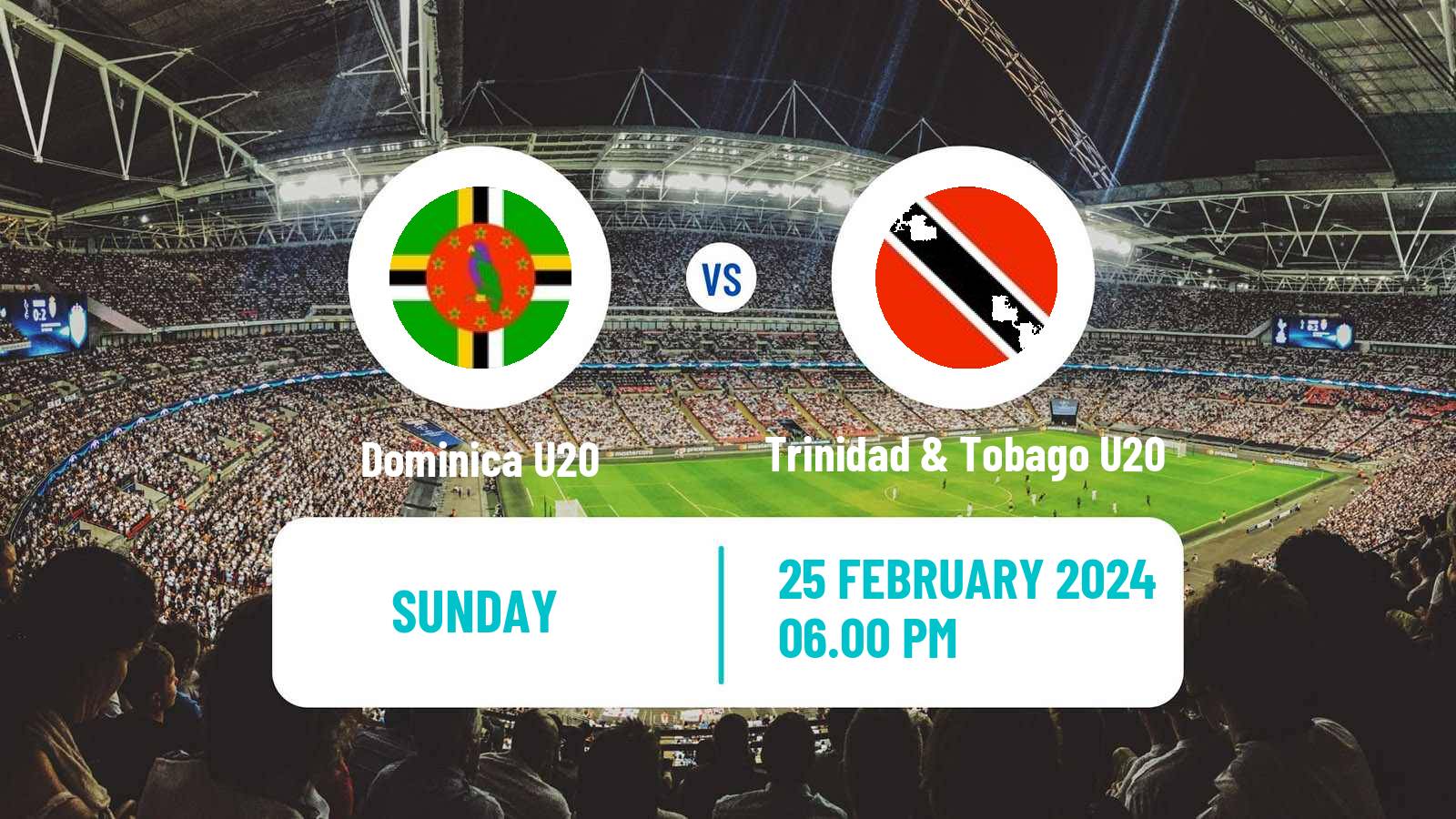 Soccer CONCACAF Championship U20 Dominica U20 - Trinidad & Tobago U20
