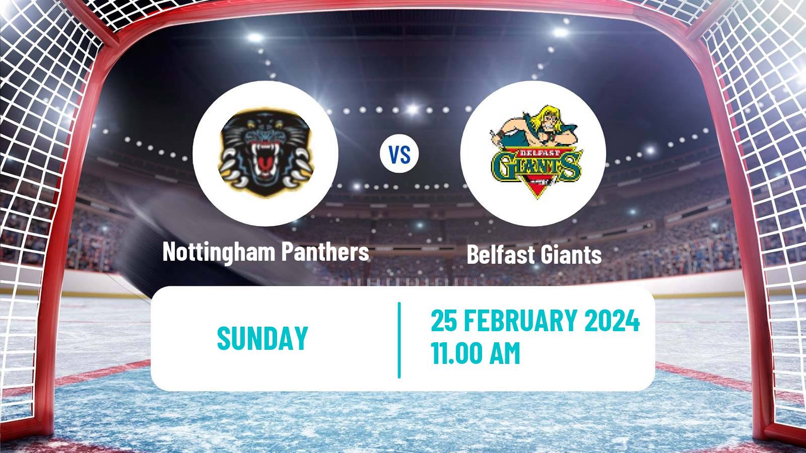 Hockey United Kingdom Elite League Nottingham Panthers - Belfast Giants