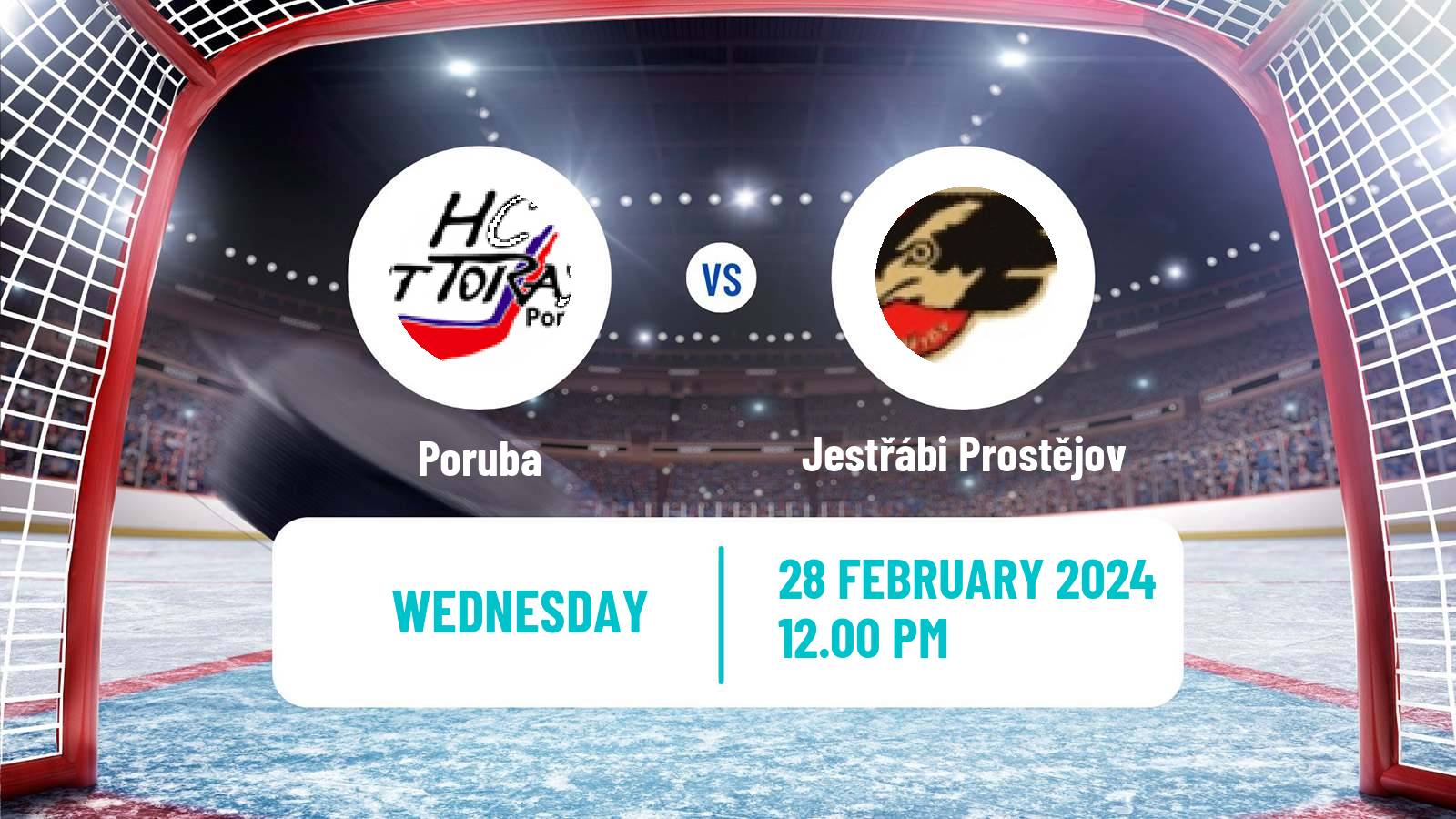 Hockey Czech Chance Liga Poruba - Jestřábi Prostějov
