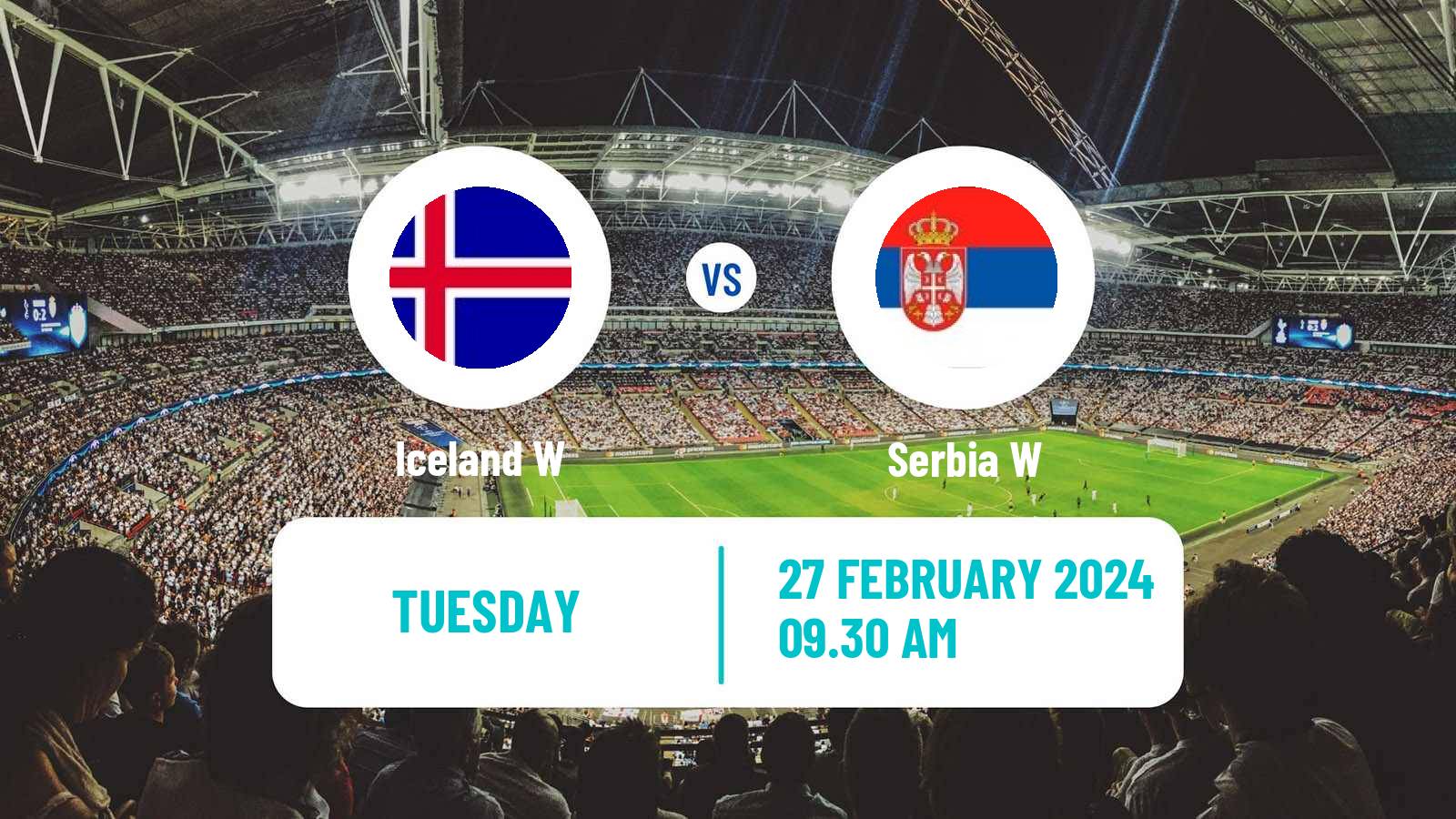Soccer UEFA Nations League Women Iceland W - Serbia W