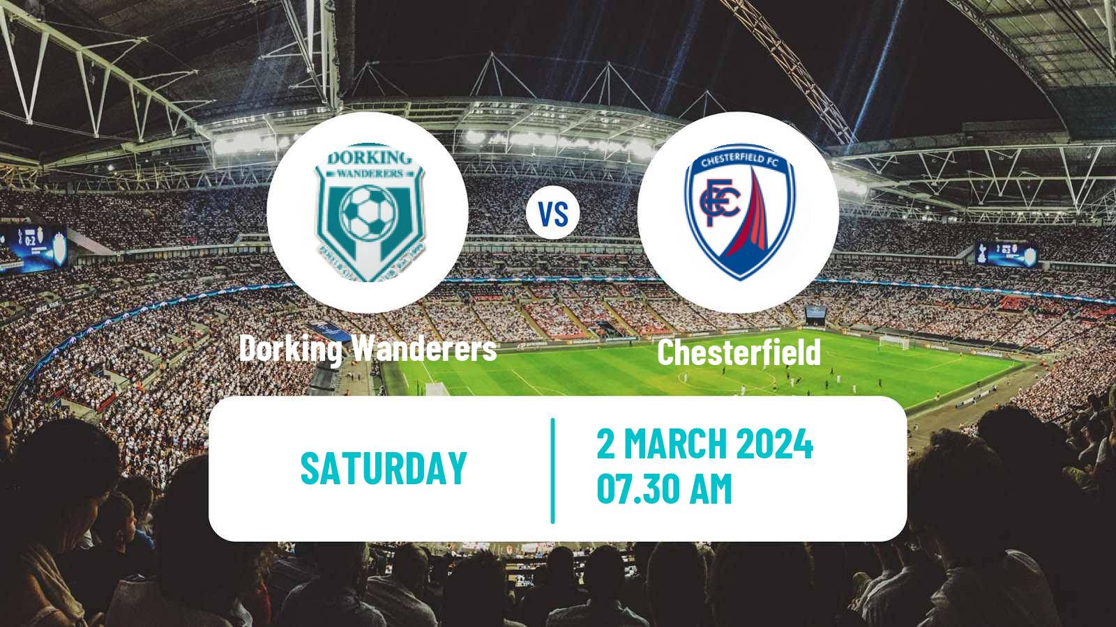 Soccer English National League Dorking Wanderers - Chesterfield