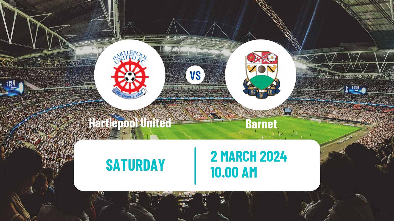 Soccer English National League Hartlepool United - Barnet