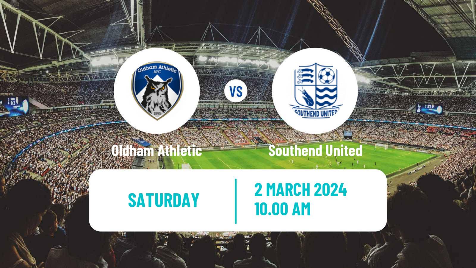 Soccer English National League Oldham Athletic - Southend United