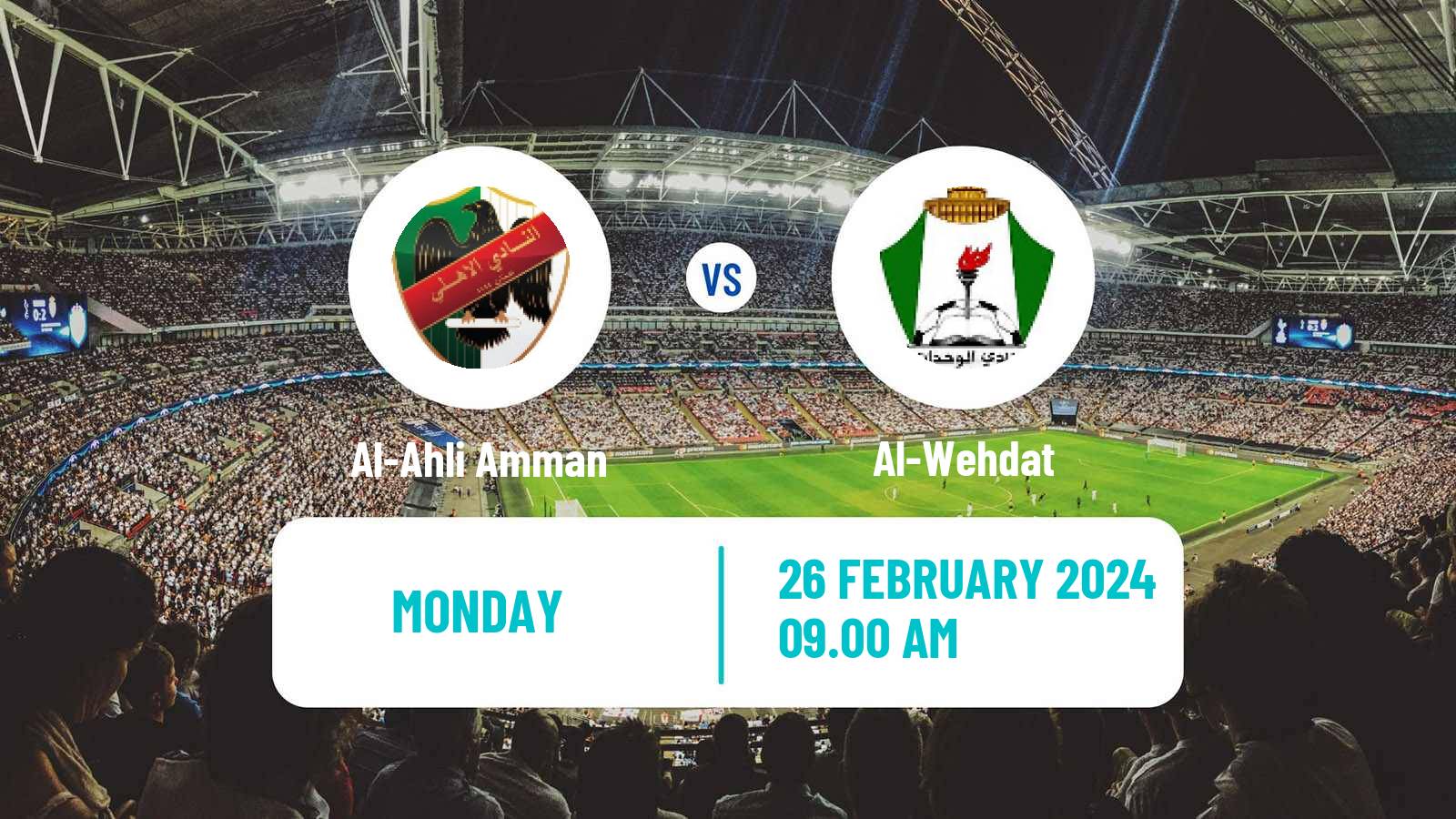 Soccer Jordan Premier League Al-Ahli Amman - Al-Wehdat