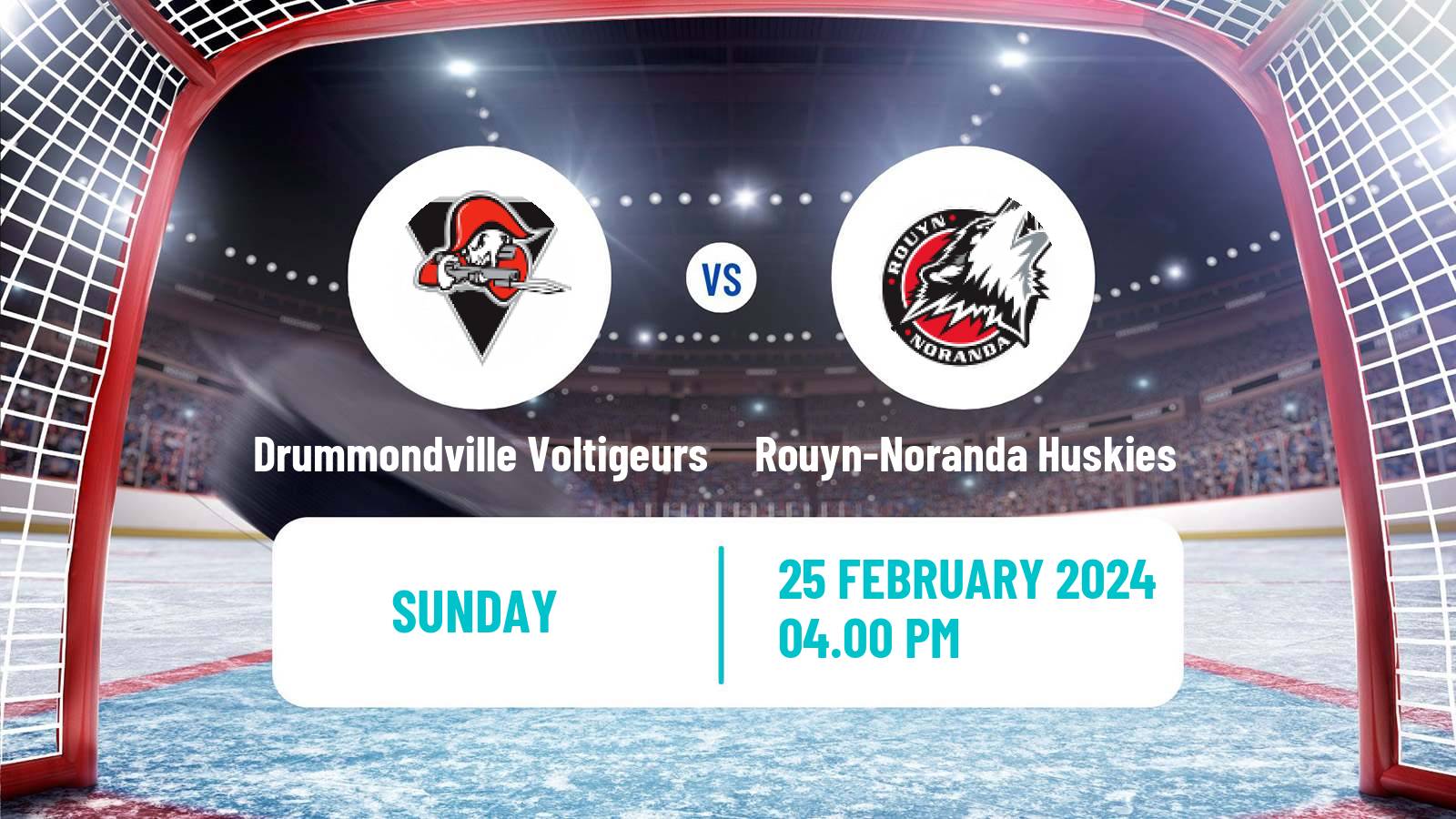 Hockey QMJHL Drummondville Voltigeurs - Rouyn-Noranda Huskies