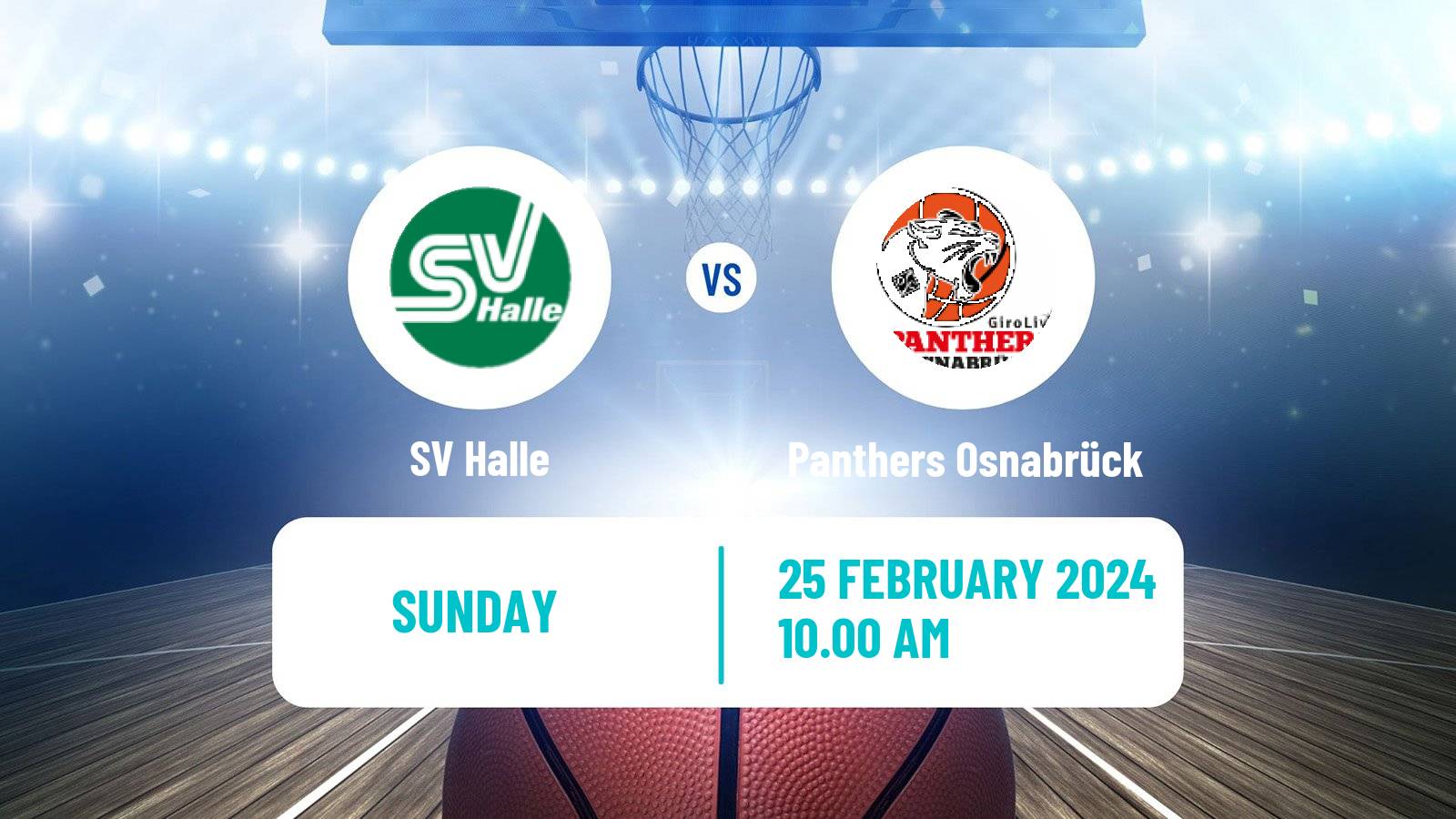 Basketball German DBBL Halle - Panthers Osnabrück