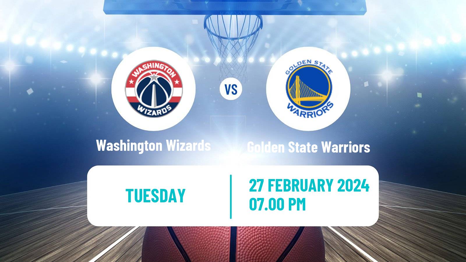 Basketball NBA Washington Wizards - Golden State Warriors