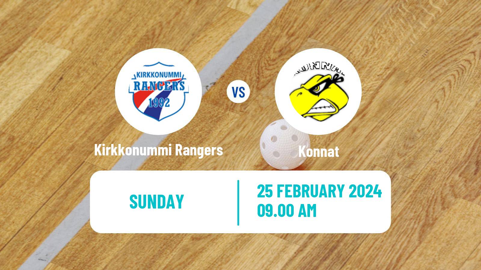 Floorball Finnish Divari Kirkkonummi Rangers - Konnat