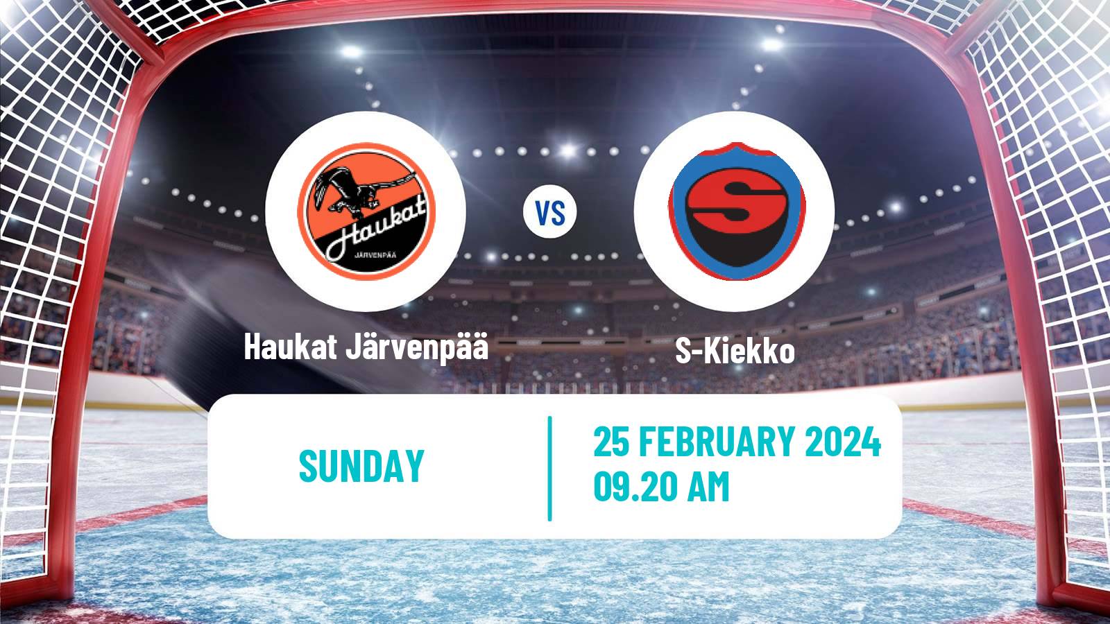 Hockey Finnish Suomi-sarja Haukat Järvenpää - S-Kiekko