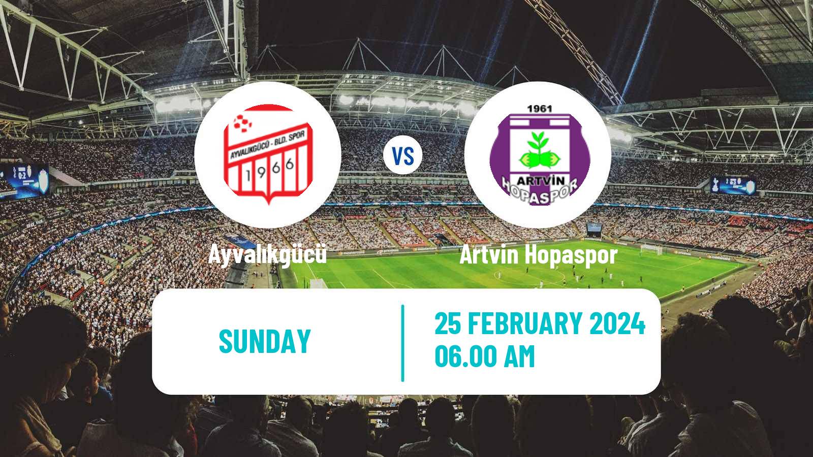Soccer Turkish 3 Lig Group 1 Ayvalıkgücü - Artvin Hopaspor