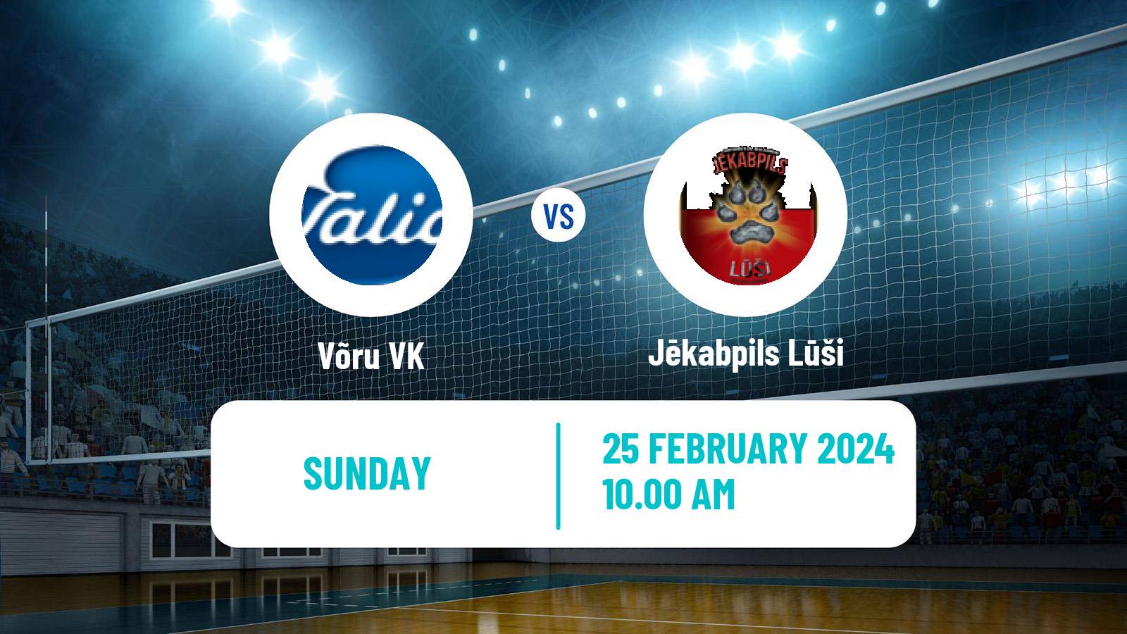 Volleyball Baltic League Volleyball Võru - Jēkabpils Lūši