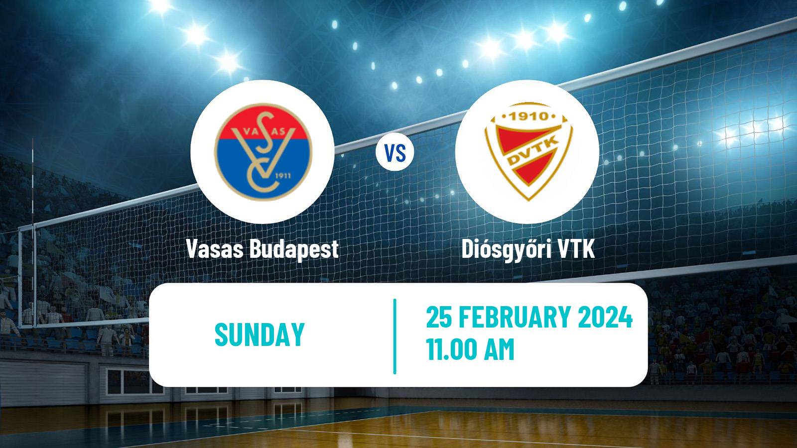 Volleyball Hungarian Extraliga Volleyball Women Vasas Budapest - Diósgyőri VTK