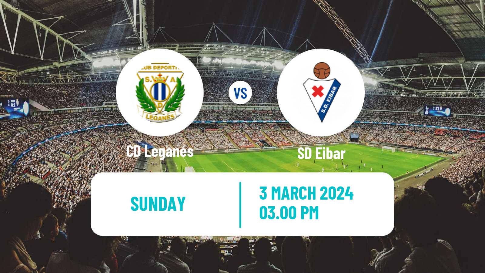 Soccer Spanish LaLiga2 Leganés - Eibar