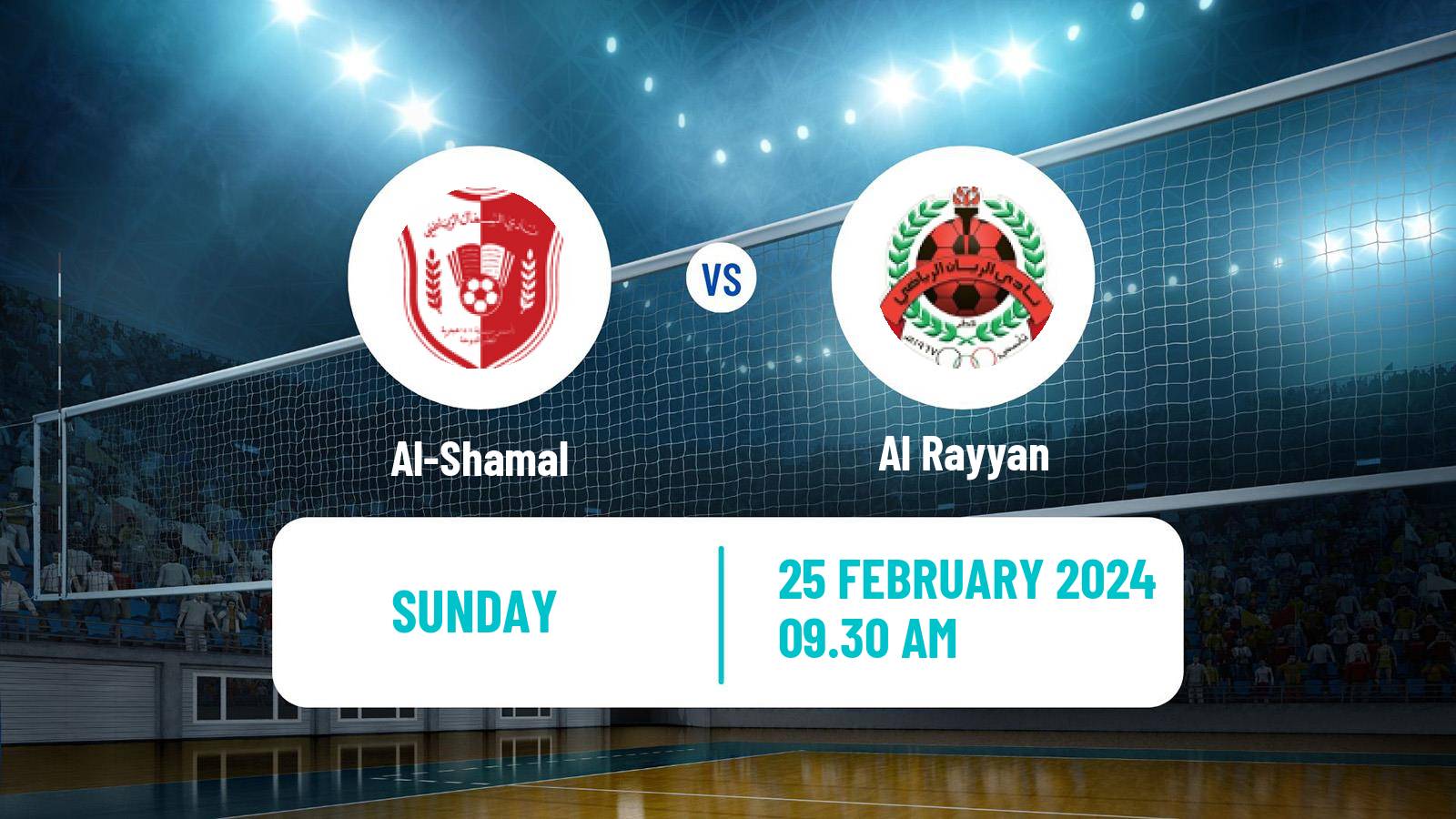 Volleyball Qatar Volleyball League Al-Shamal - Al Rayyan