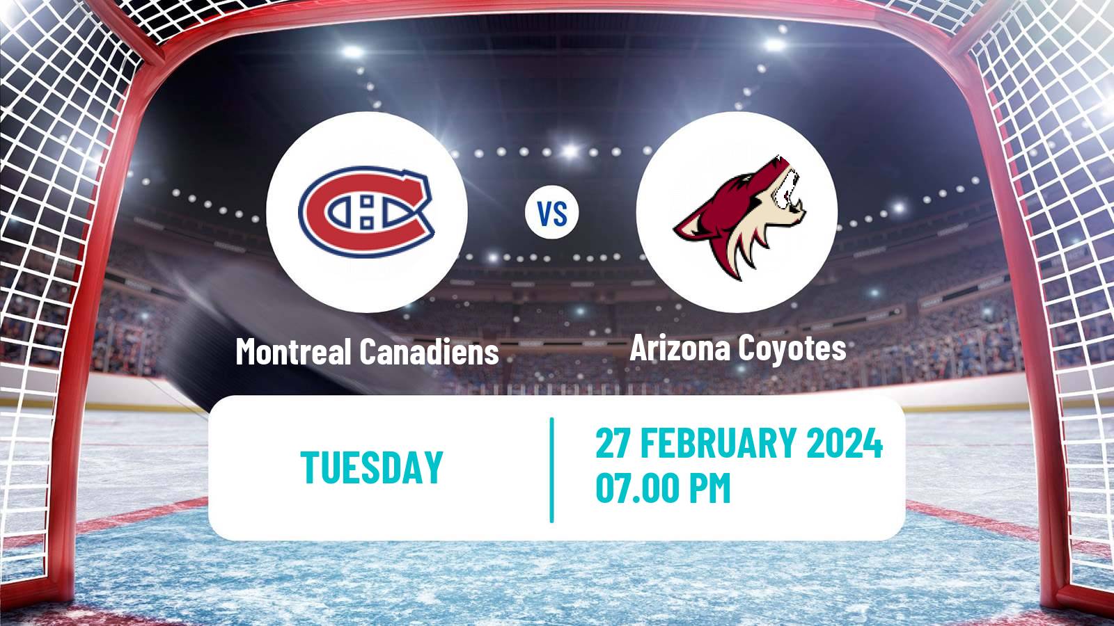 Hockey NHL Montreal Canadiens - Arizona Coyotes