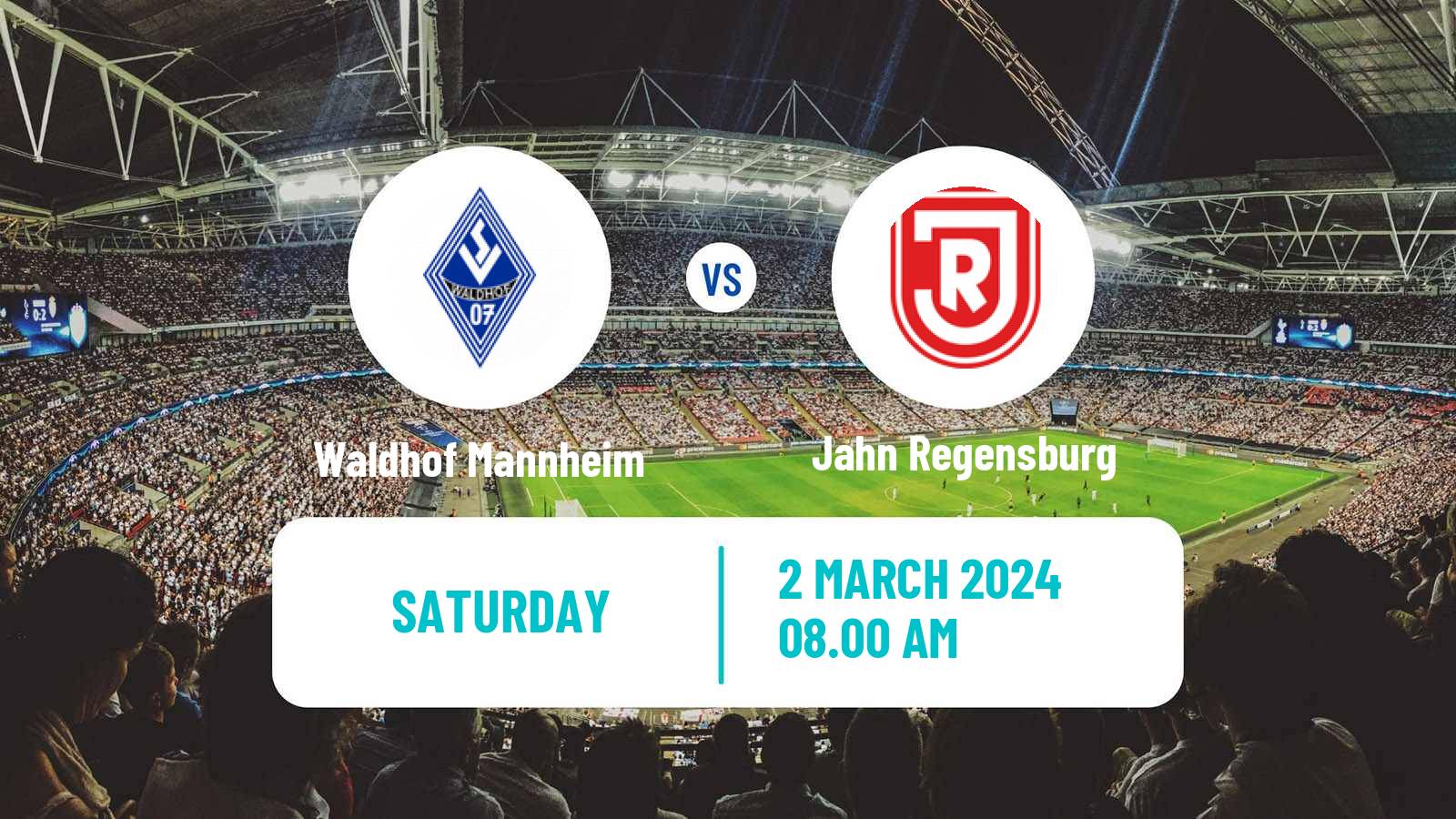 Soccer German 3 Bundesliga Waldhof Mannheim - Jahn Regensburg