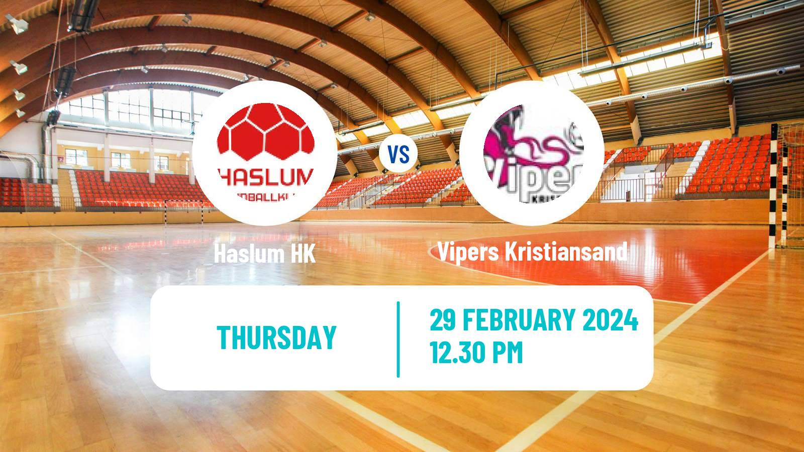 Handball Norwegian Eliteserien Handball Haslum HK - Vipers Kristiansand