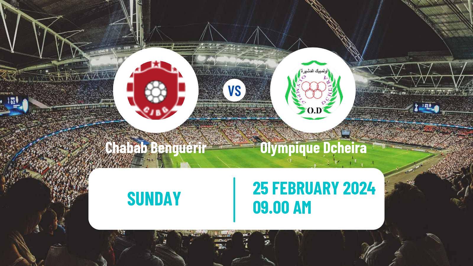 Soccer Moroccan Botola 2 Chabab Benguérir - Olympique Dcheira