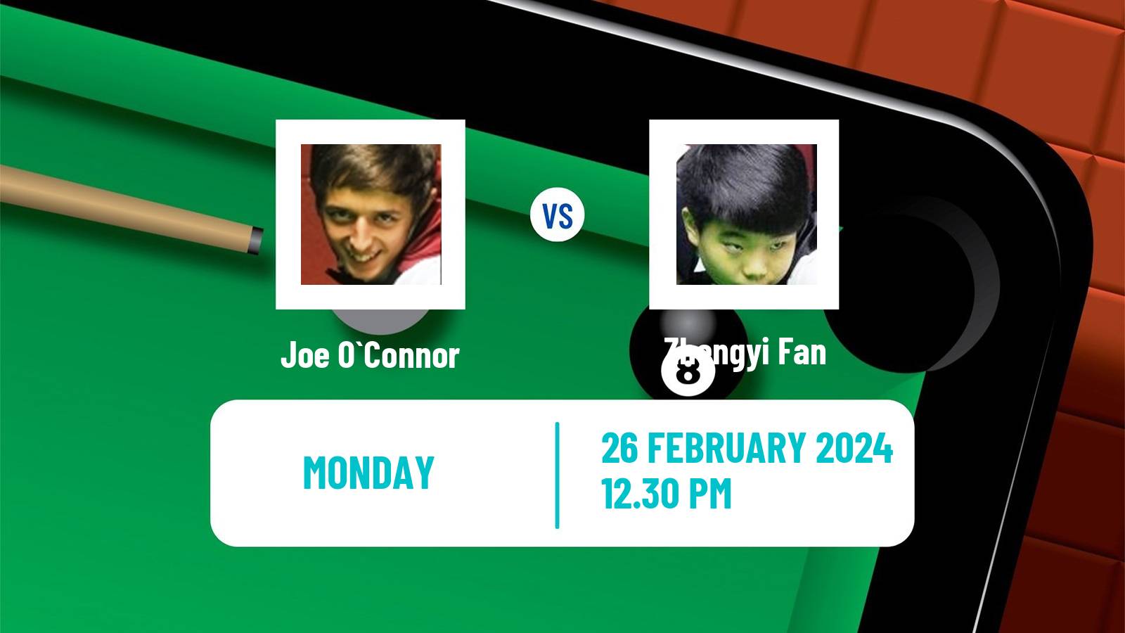 Snooker Championship League Joe O`Connor - Zhengyi Fan