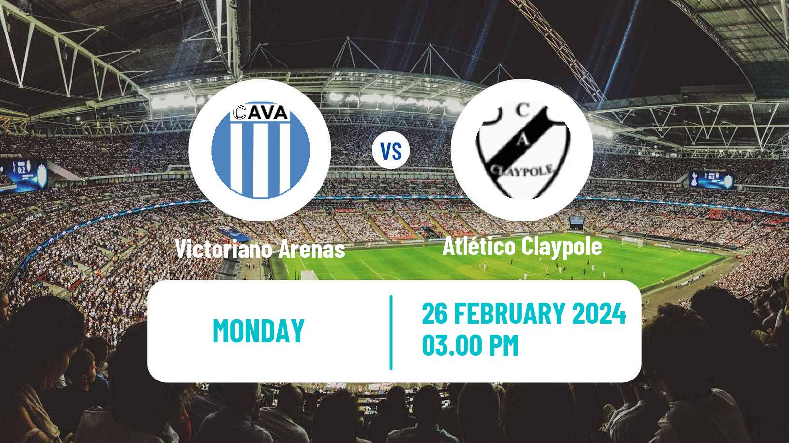 Soccer Argentinian Primera C Victoriano Arenas - Atlético Claypole
