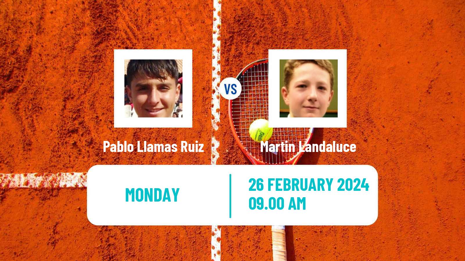 Tennis Tenerife 3 Challenger Men Pablo Llamas Ruiz - Martin Landaluce
