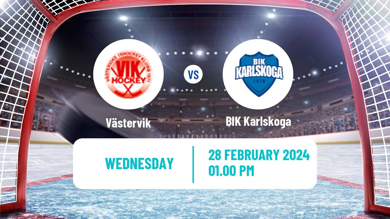 Hockey Swedish Hockey Allsvenskan Västervik - BIK Karlskoga