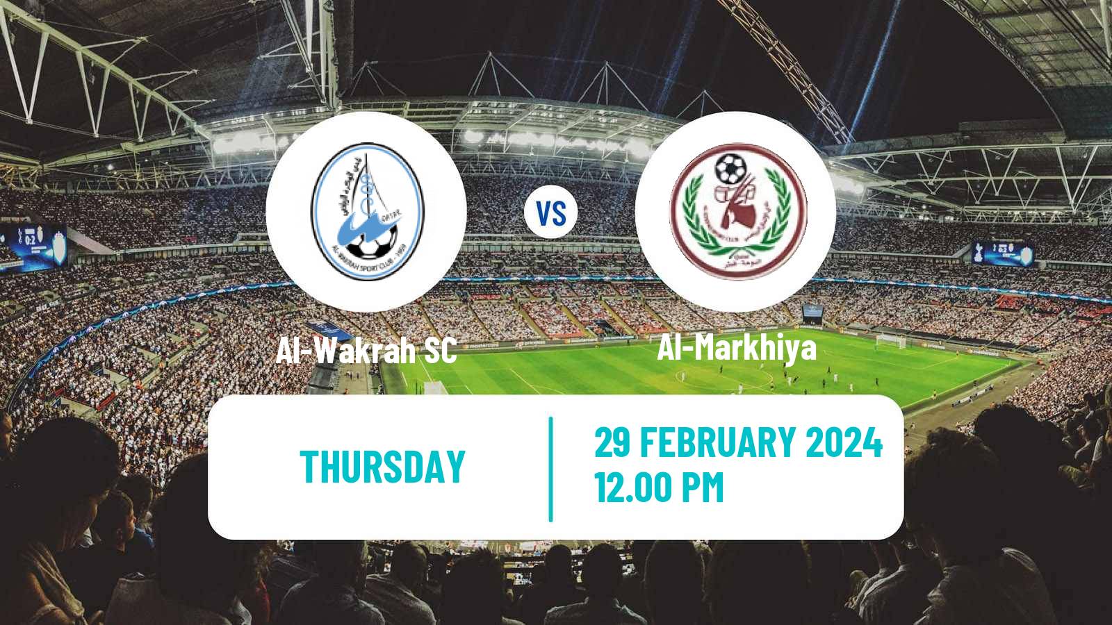 Soccer Qatar QSL Al-Wakrah - Al-Markhiya