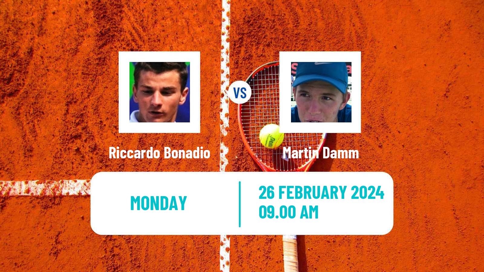 Tennis Tenerife 3 Challenger Men Riccardo Bonadio - Martin Damm
