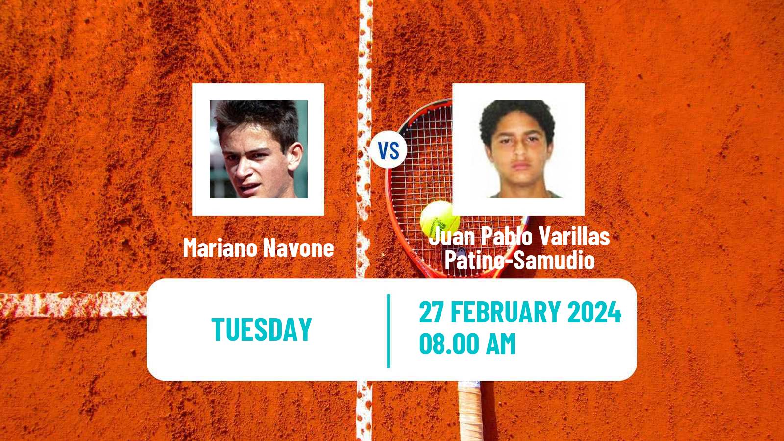 Tennis ATP Santiago Mariano Navone - Juan Pablo Varillas Patino-Samudio