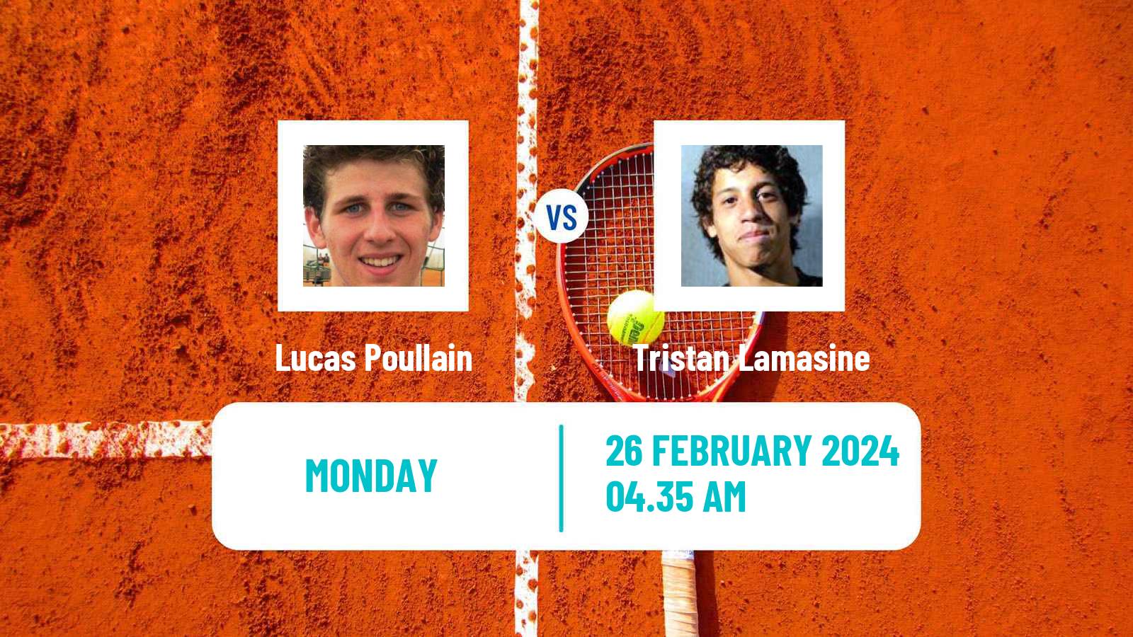Tennis Lille Challenger Men Lucas Poullain - Tristan Lamasine