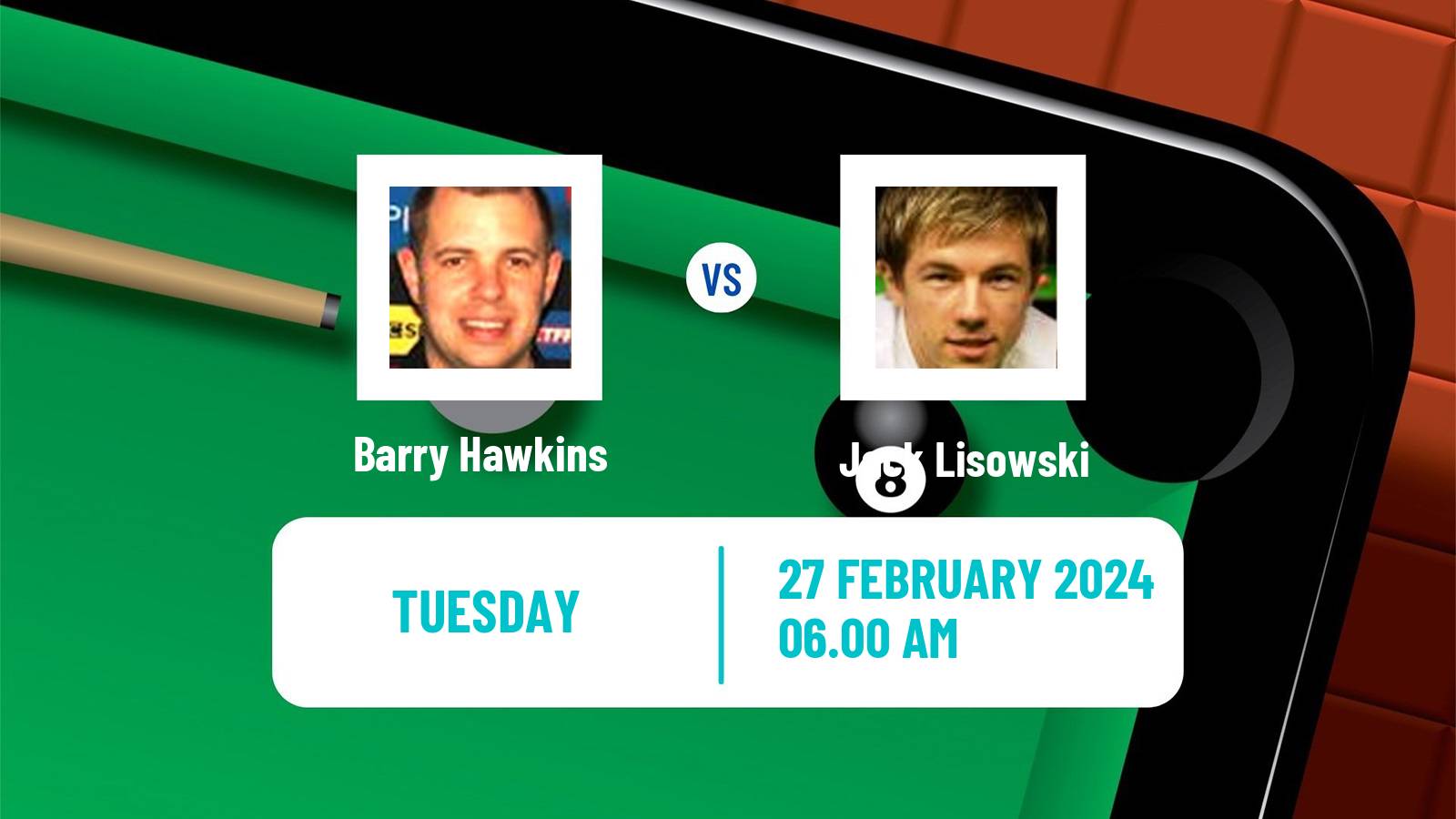 Snooker Championship League Barry Hawkins - Jack Lisowski