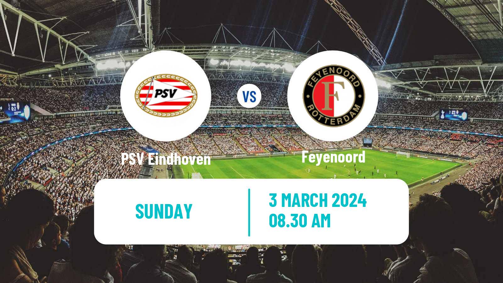 Soccer Dutch Eredivisie PSV Eindhoven - Feyenoord