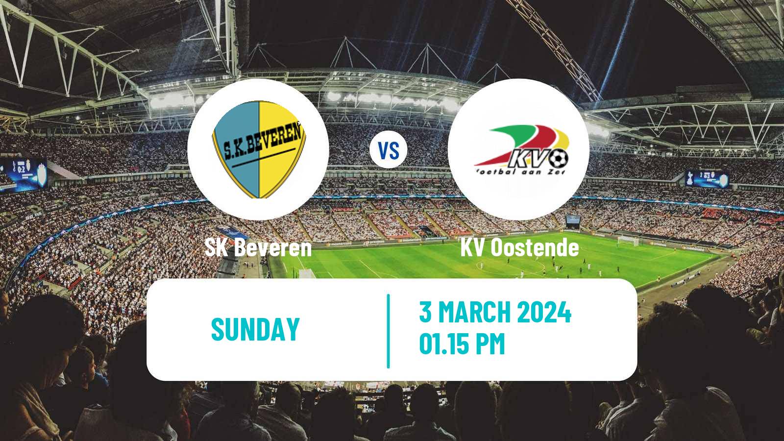 Soccer Belgian Сhallenger Pro League Beveren - Oostende